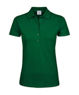 Women’s luxury stretch polo (145) — Forest Green