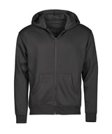 UNLABELED hooded full-zip sweatshirt (5154) — Black
