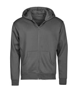 UNLABELED hooded full-zip sweatshirt (5154) — Powder Grey