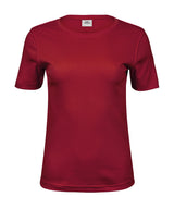 Women’s interlock tee (580) — Deep Red
