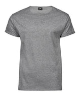 Roll-up tee (5062) — Heather Grey