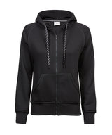 Women’s fashion full-zip hoodie (5436) — Black