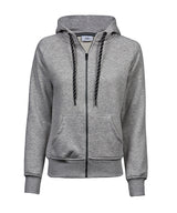 Women’s fashion full-zip hoodie (5436) — Heather Grey