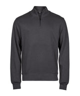 Ribbed interlock half-zip (5506) — Dark Grey