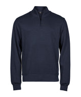 Ribbed interlock half-zip (5506) — Navy