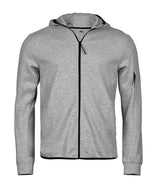 Athletic hooded full-zip sweatshirt (5706) — Heather Grey