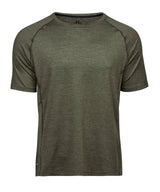 CoolDry tee (7020) — Olive Melange