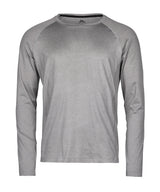 Long sleeve CoolDry tee (7022) — Grey Melange