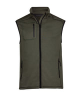 Stretch fleece bodywarmer (9104) — Deep Green