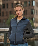 Women’s hybrid-stretch hooded jacket (9113) — lifestyle