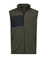 Mountain fleece bodywarmer (9122) — Deep Green/Black