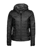 Women’s hooded outdoor crossover (9611) — Black/Black Melange