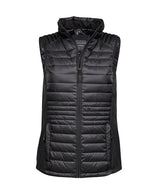Women’s crossover bodywarmer (9625) — Black/Black/Black