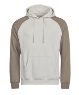 UNLABELED two-tone hooded sweatshirt (5156) — Cement/Clay