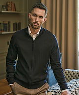 Full-zip knit (6012) — lifestyle