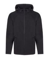 Technical zip-through hoodie — Black