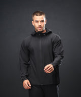 Technical zip-through hoodie — lifestyle