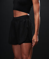 Women’s double-layer sports shorts — lifestyle