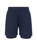 Kids double-layer sports shorts — Navy