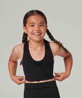 Kids seamless crop top — lifestyle