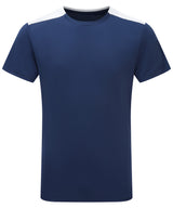 TriDri® contrast performance t-shirt — Navy/White