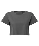 Women's TriDri® crop top — Charcoal