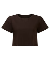 Women's TriDri® crop top — Chocolate