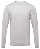 Men's TriDri® long sleeve performance t-shirt — Silver Melange