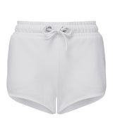 Women's TriDri® recycled retro jogger shorts — White
