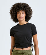 Women's TriDri® ruched crop top — lifestyle