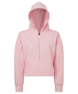 Women's TriDri® half zip hoodie — Light Pink