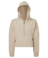 Women's TriDri® half zip hoodie — Nude