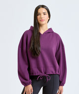 Women's TriDri® cropped oversize hoodie — lifestyle