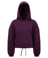 Women's TriDri® cropped oversize hoodie — Mulberry