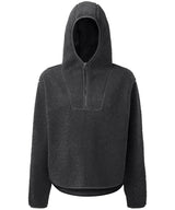Women's TriDri® sherpa ¼ zip hoodie — Charcoal