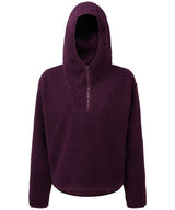 Women's TriDri® sherpa ¼ zip hoodie — Mulberry