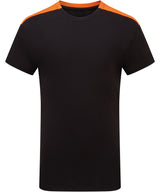 Kids TriDri® contrast performance t-shirt — Black/Orange