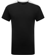 Kids TriDri® contrast performance t-shirt — Black/White