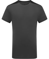 Kids TriDri® contrast performance t-shirt — Charcoal/Black