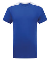 Kids TriDri® contrast performance t-shirt — Royal/White