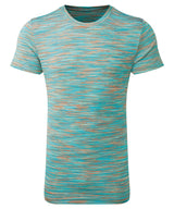 Tridri® space dye performance t-shirt — Orange/Mint