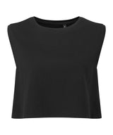 Women's TriDri® organic crop tank — Black