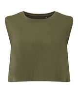 Women's TriDri® organic crop tank — Olive