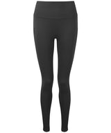 Women's TriDri® ribbed seamless multi-sport leggings — Charcoal