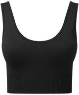 Tridri® ribbed seamless multi-sport bra — Black