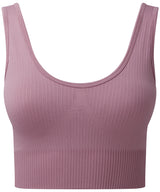 Tridri® ribbed seamless multi-sport bra — Mauve