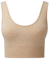 Tridri® ribbed seamless multi-sport bra — Nude Melange