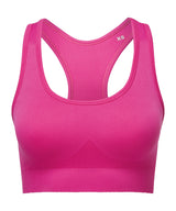 Tridri® seamless 3D fit" multi-sport sculpt solid colour bra" — Fuchsia