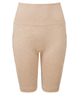 Women's TriDri® ribbed seamless 3D fit" cycle shorts" — Nude Melange