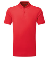 Tridri® ion-charge panelled polo — Fire Red